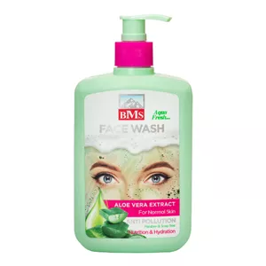ژل شستشو صورت بی ام اس مدل آلوئه ورا حجم 500 میلی لیتر