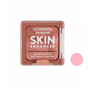 رژ گونه پودری پخته براق اسکین مدل rose latte 410 رنگ  صورتی