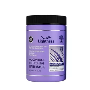 ماسک تقویت کننده مو لایتنس مدل Biotin مناسب برای موی چرب حجم 1000 میلی لیتر