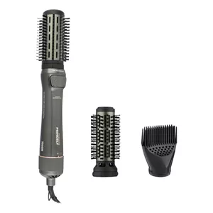 سشوار برس‌دار چرخشی 240 وات پرنسلی مدل PR312AT، موتور DC، وزن 1430 گرم، دارای سری شانه‌دار، سری برس‌دار گرد پهن، سری چرخشی، کیف نگه‌دارنده، سری دندانه‌دار با ویژگی فرکنندگی، صاف‌کنندگی، حجم‌دهندگی