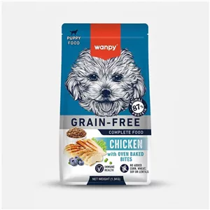 غذا خشک سگ پاپی ونپی مدل GRAINFREE طعم مرغ وزن 1.5 کیلوگرم