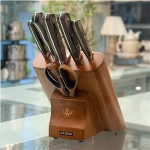 سرویس چاقو آشپزخانه لایف اسمایل با استند چوبی مدل 8-2
