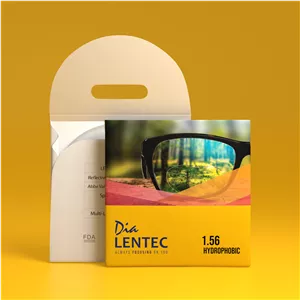 عدسی آنتی رفلکس 1.56 هایدروفوبیک لنتک 2/2 - 6/2 ساخت کره