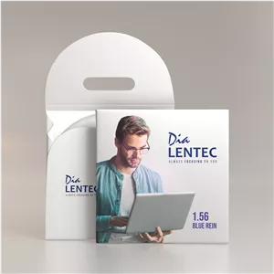 عدسی طبی بلورین 1.56 لنتک پوشش آبی گروه نمره 2/2 - 4/2