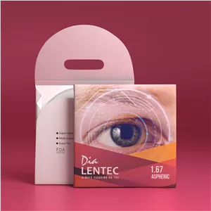 عدسی طبی آنتی رفلکس فشرده 1.67 لنتک گروه نمره 3/2 - 12/2