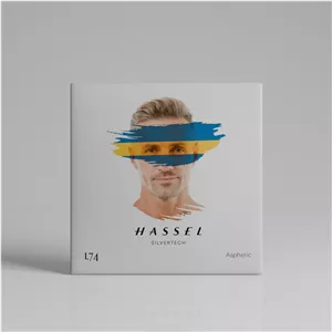 عدسی طبی آنتی رفلکس فوق فشرده 1.74 هاسل گروه نمره 3/4- 10/4