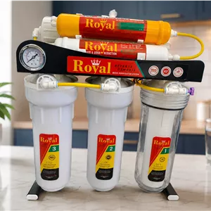 دستگاه تصفیه آب ۶ مرحله‌ای رویال (Royal) مدل Ultra-Premium - سری جدید با فیلتر معدنی و نمایشگر فشار