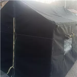 چادر عشایری 2 در 3 جنس برزنتی و لوله گاز همراه با جای لوله بخاری