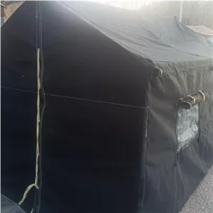 چادر عشایری خیمه 2 در 3 جنس برزنتی و لوله گاز همراه با جای لوله بخاری