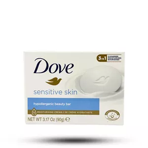 صابون کرمی بدون عطر داو مناسب پوست حساس Sensitive Skin وزن 90 گرم