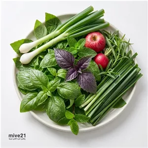 سبزی خوردن پاک شده