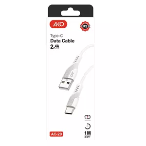 کابل شارژ و انتقال داده AKO AC-28 فست شارژ مقاوم