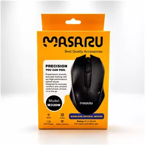 موس بی‌سیم MASARU مدل M330W دانگل USB – Plug &amp  Play