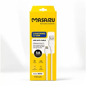 کابل شارژ و انتقال دیتا لایتنینگ MASARU مدل M303i