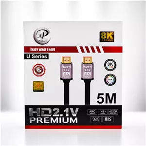 کابل HDMI پرمیوم XP Product مدل U Series HDMI 2.1V با کیفیت 8K