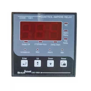 رله کنترل آمپر سه فاز شیوا امواج مدل CAD-6000A کد 13D1 رعد الکتریک