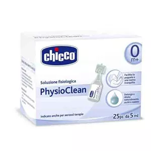 محلول استریل بینی چیکو PhoysioClean Chicco پاکسازی و مرطوب کننده 25 عددی