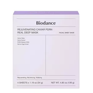 ماسک ورقه‌ ای جوانساز خاویار و PDRN بایودنس Biodance بسته 4 عددی