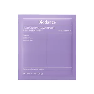 ماسک ورقه‌ ای جوانساز خاویار و PDRN بایودنس Biodance