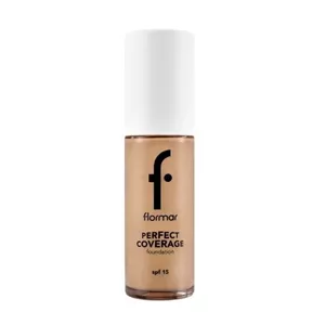 کرم پودر پوست خشک فلورمار Flormar مدل Perfect Coverage رنگ Soft Beige شماره 102 حجم 30 میل