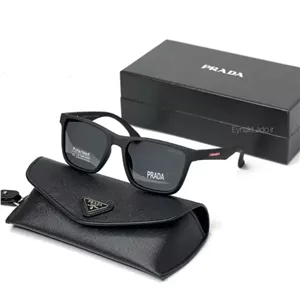 عینک آفتابی پرادا مدل R69046 فریم مربعیپلاریزهUV400مردانه