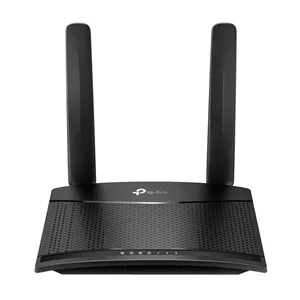 مودم 3G/4G خانگی تی پی-لینک مدل MR100 با قابلیت اتصال سیم‌کارت، پشتیبانی از 32 کاربر همزمان، سرعت دانلود 300 مگابیت و آپلود 150 مگابیت بر ثانیه، فرکانس 2.4 گیگاهرتز، امنیت پیشرفته و کنترل والدین