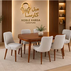 میزو صندلی نهارخوری هشت نفره مدل الیزا چوب راش