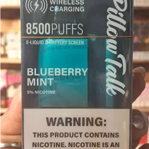 یکبار مصرف 8500 پاف پیلو تاک( pillow talk Blueberry Mint)بلوبری نعناع