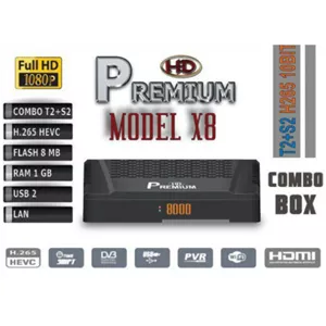 گیرنده دیجیتال پرمیوم مدل X8  ده بیت فول اچ دی  H.265