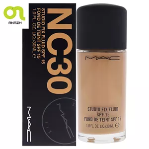 کرم پودر مک اصل STUDIO FIX FLUID MAC شماره NC30-اناژ