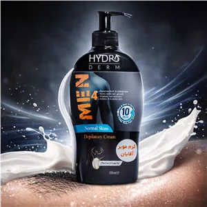 کرم موبربدن پمپی آقایان هیدرودرم Hydroderm (حذف سریع مو نرم کننده پوست کاهش زبری مناسب پوست معمولی) 330ml