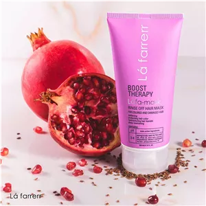 ماسک مو ترمیم کننده موهای رنگ شده دانه انار و کتان لافارر - 200ml