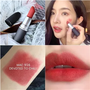 رژ لب جامد مات MAC سری Powder Kiss - ساخت ایتالیا (اورجینال) - Devoted to Chiln316i