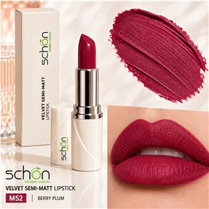 رژ لب جامد نیمه مات مدل Velvet شون  رژ لب جامد نیمه مات مدل Velvet شون - M52