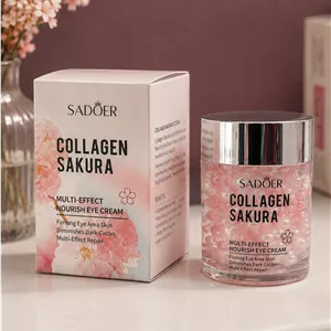 کرم سفت‌کننده و افزایش‌دهنده انعطاف‌پذیری پوست سادور مدل Collagen Sakura حجم ۵۰ گرم