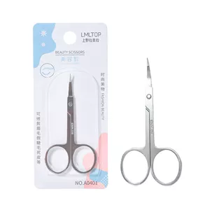 قیچی اصلاح ابرو (سر کج )استیل ضد زنگ LMLTOP مدل A0401