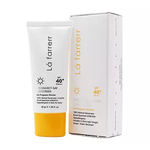 کرم ضدآفتاب بی رنگ Spf40 مناسب خانم های باردار لافارر