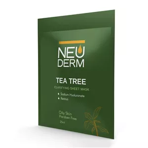 ماسک ورقه ای ضدجوش عصاره درخت چای نئودرم-25میل