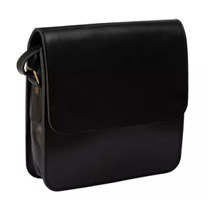 کیف آرتا چرم مدل پستچی - مشکی ساده (چرم طبیعی)