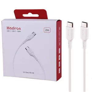 کابل دو سر تایپ سی فست شارژ 3 آمپر هادرون Hadron HTC-C-C01L طول 2 متر