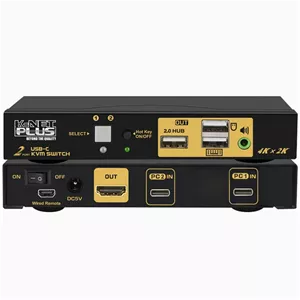 سوییچ KVM اتوماتیک دو پورت کی نت پلاس KP-C622