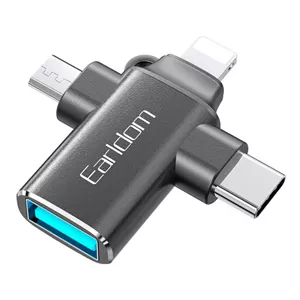 تبدیل USB OTG به میکرو یو اس بی تایپ سی لایتنینگ ارلدام ET-OT80