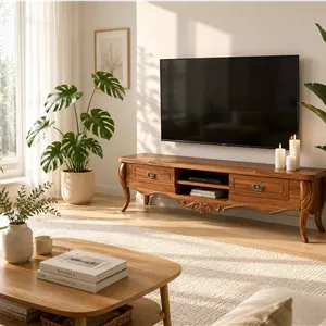 میز تلویزیون پیچک ۱۴۰ سانتی‌مترتمام MDF