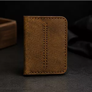 جاکارتی چرم طبیعی شتر دست دوز دو لت مدل جاکارتی چرمی