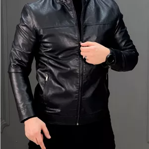 کت چرم F2327 مشکی