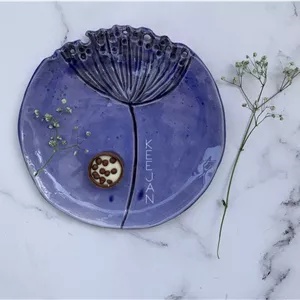 پیش دستی سرامیکی قاصدک آبی