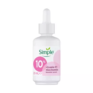 سرم پوست تقویت‌کننده و روشن‌کننده سیمپل مدل Niacinamide B3 حاوی نیاسین‌آمید و ویتامین B3 حجم 30 میلی‌لیتر