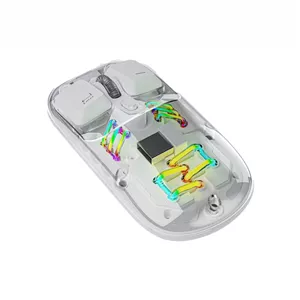 موس بی‌سیم شفاف پرودو مدل Transparent Dual-Mode Mouse
