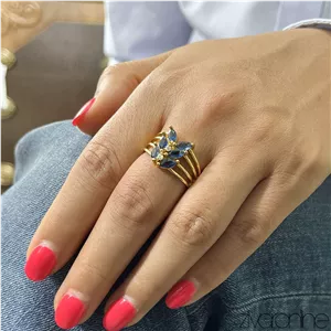 انگشتر زنانه طرح خوشه گندم 30222