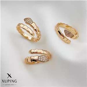 انگشتر ژوپینگ مدل مار بولگاری کد 2319